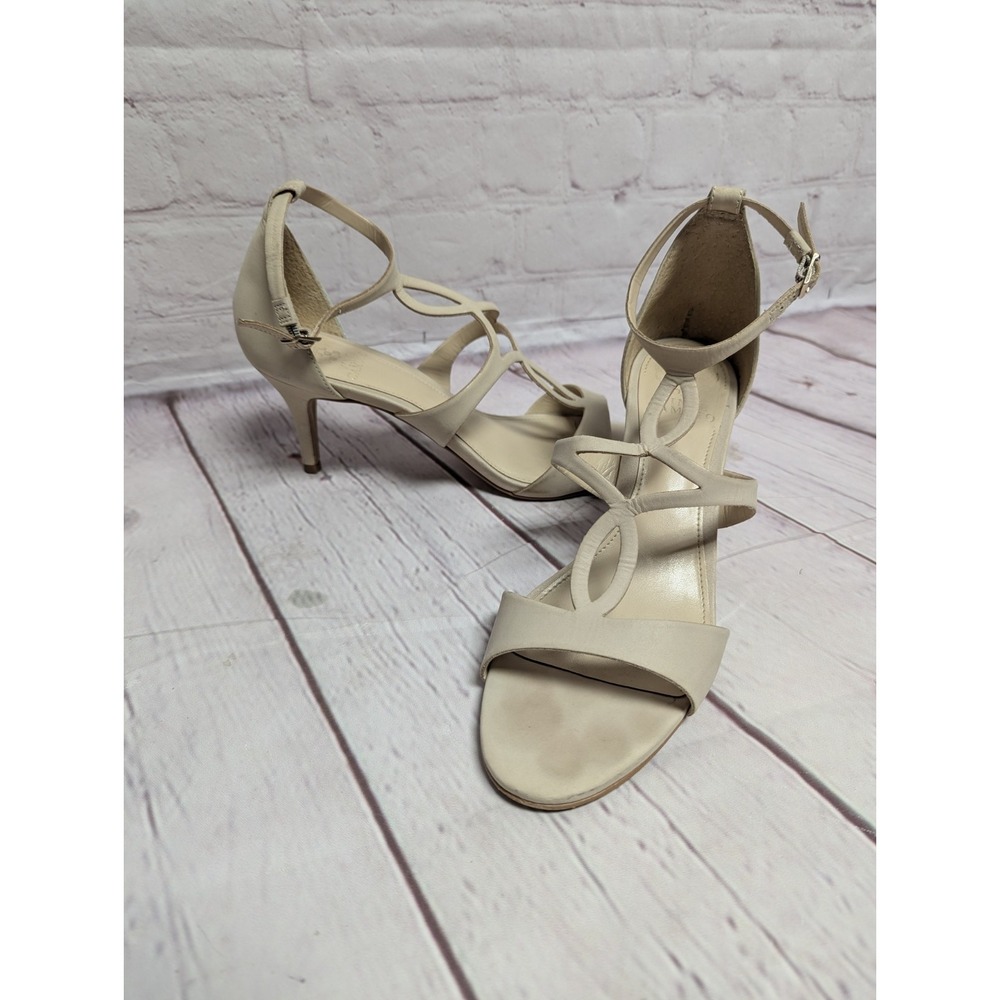 Vince Camuto Strappy Heels Sandals Beige Size 9.5